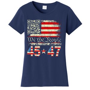 Trump Dance Troll Qr Funny President Trump Dance Code Women's T-Shirt