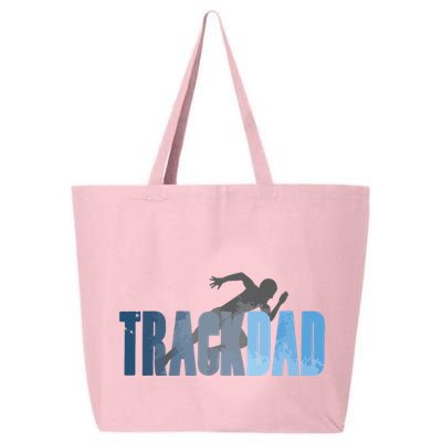Track Dad Track Field Runner Cross Country Running Father 25L Jumbo Tote
