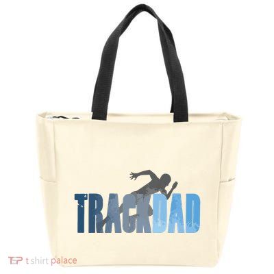 Track Dad Track Field Runner Cross Country Running Father Zip Tote Bag