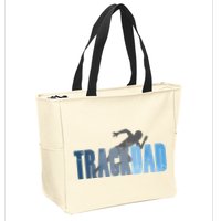 Track Dad Track Field Runner Cross Country Running Father Zip Tote Bag
