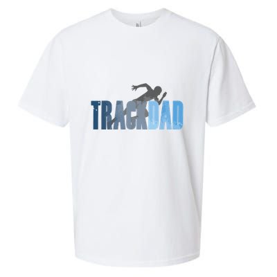 Track Dad Track Field Runner Cross Country Running Father Sueded Cloud Jersey T-Shirt