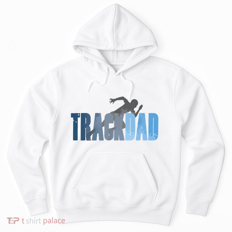 Track Dad Track Field Runner Cross Country Running Father Hoodie
