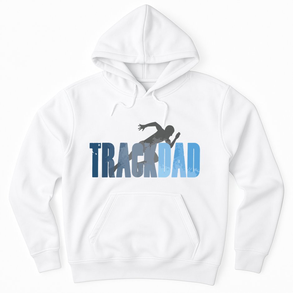 Track Dad Track Field Runner Cross Country Running Father Hoodie