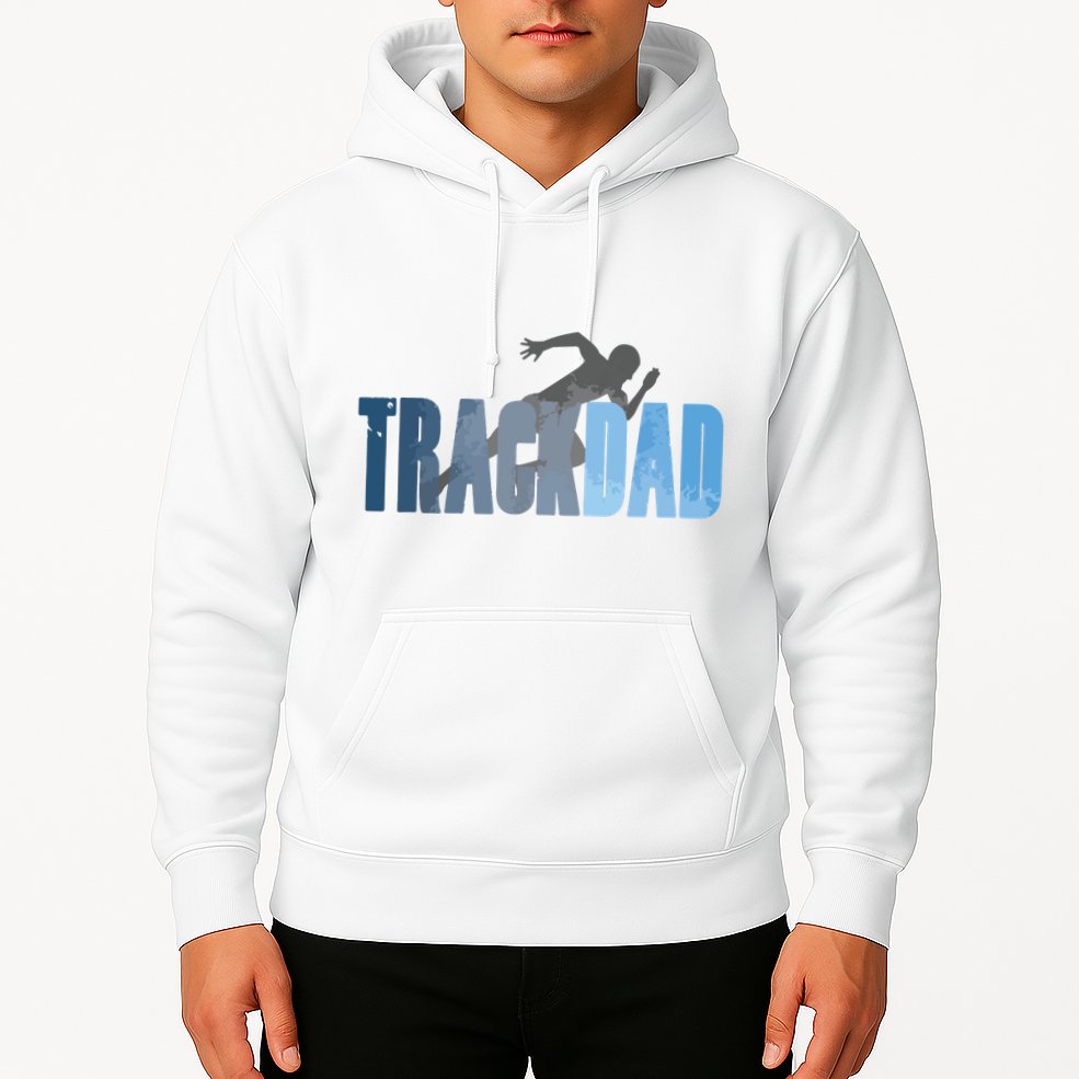 Track Dad Track Field Runner Cross Country Running Father Hoodie