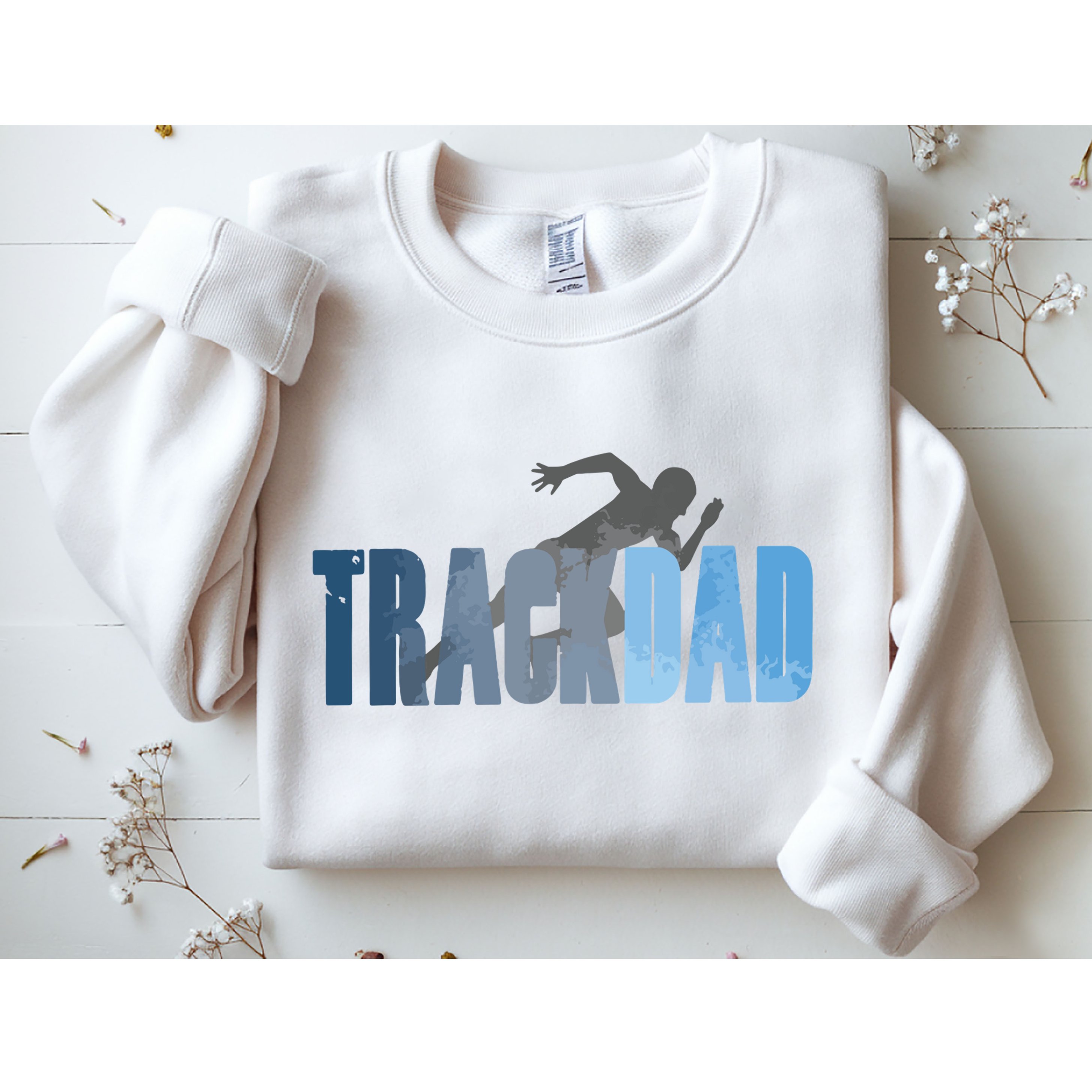 Track Dad Track Field Runner Cross Country Running Father Sweatshirt