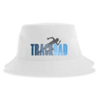 Track Dad Track Field Runner Cross Country Running Father Sustainable Bucket Hat
