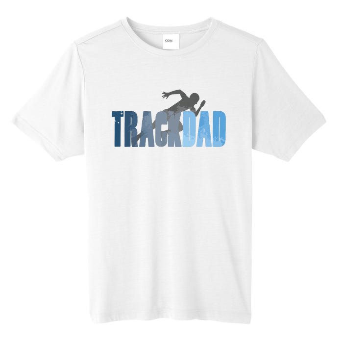 Track Dad Track Field Runner Cross Country Running Father Tall Fusion ChromaSoft Performance T-Shirt