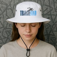 Track Dad Track Field Runner Cross Country Running Father Bucket Hat