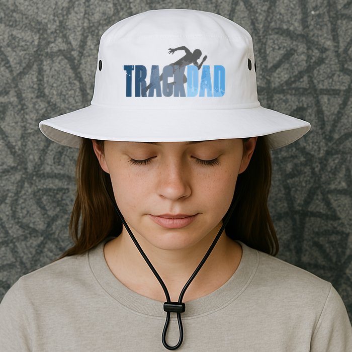 Track Dad Track Field Runner Cross Country Running Father Bucket Hat