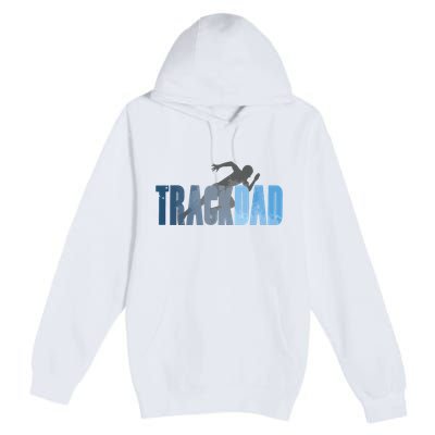 Track Dad Track Field Runner Cross Country Running Father Premium Pullover Hoodie