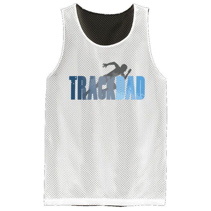 Track Dad Track Field Runner Cross Country Running Father Mesh Reversible Basketball Jersey Tank