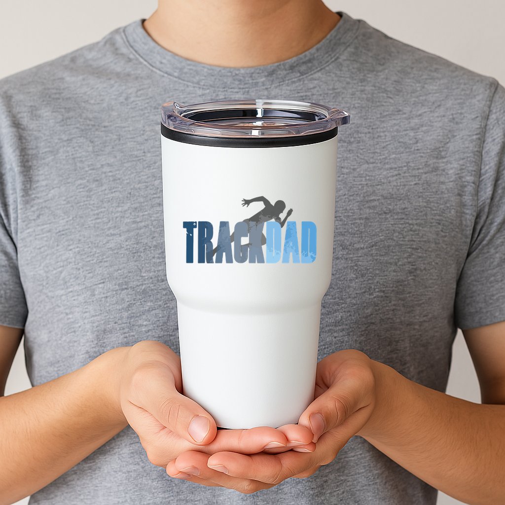 Track Dad Track Field Runner Cross Country Running Father Tumbler