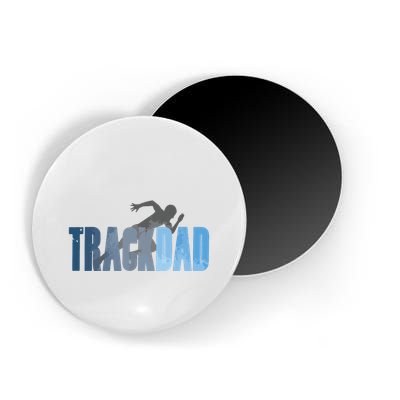 Track Dad Track Field Runner Cross Country Running Father Magnet