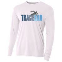 Track Dad Track Field Runner Cross Country Running Father Cooling Performance Long Sleeve Crew