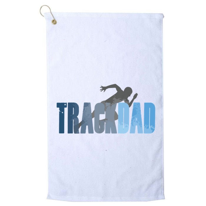 Track Dad Track Field Runner Cross Country Running Father Golf Towel