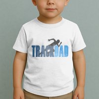 Track Dad Track Field Runner Cross Country Running Father Toddler T-Shirt