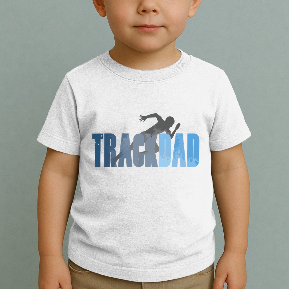 Track Dad Track Field Runner Cross Country Running Father Toddler T-Shirt