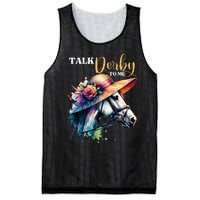 Talk Derby To Me Funny Racing Horse Mesh Reversible Basketball Jersey Tank