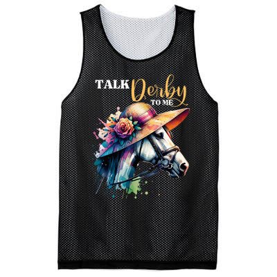 Talk Derby To Me Funny Racing Horse Mesh Reversible Basketball Jersey Tank