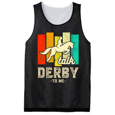 Talk Derby To Me Horse Racing Derby Day Colorful Horse Mesh Reversible Basketball Jersey Tank