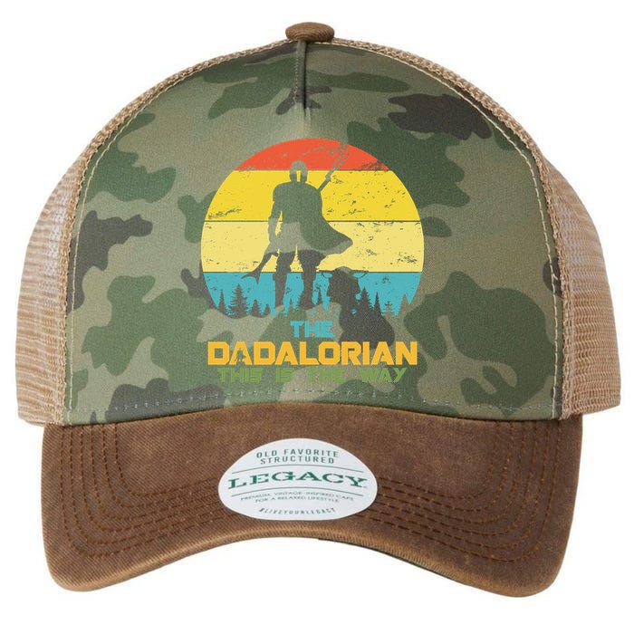 The Dadalorian This Is The Way Funny Dad Movie Spoof Legacy Tie Dye Trucker Hat