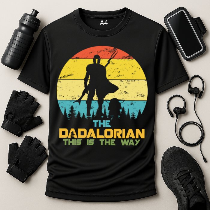 The Dadalorian This Is The Way Funny Dad Movie Spoof Performance Shirt