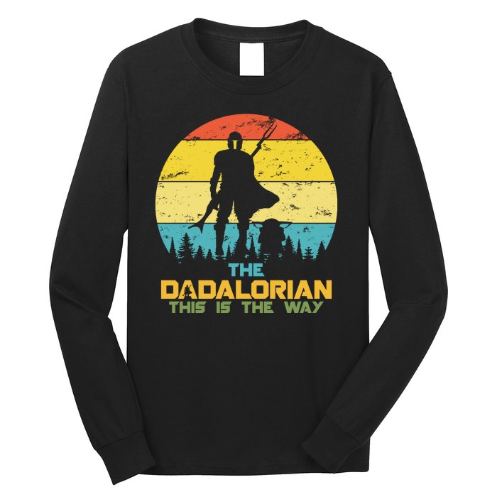 The Dadalorian This Is The Way Funny Dad Movie Spoof Long Sleeve Shirt