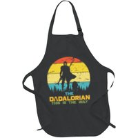 The Dadalorian This Is The Way Funny Dad Movie Spoof Full-Length Apron With Pockets