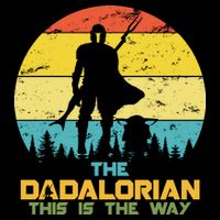 The Dadalorian This Is The Way Funny Dad Movie Spoof Full-Length Apron With Pockets