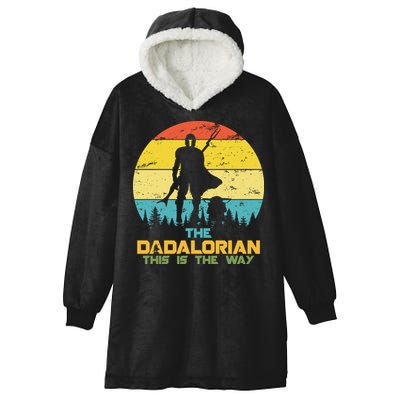 The Dadalorian This Is The Way Funny Dad Movie Spoof Hooded Wearable Blanket