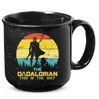 The Dadalorian This Is The Way Funny Dad Movie Spoof 15oz Campfire Ceramic Mug