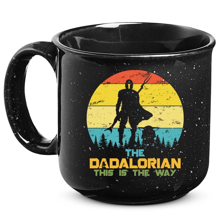 The Dadalorian This Is The Way Funny Dad Movie Spoof 15oz Campfire Ceramic Mug