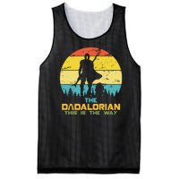 The Dadalorian This Is The Way Funny Dad Movie Spoof Mesh Reversible Basketball Jersey Tank