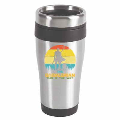 The Dadalorian This Is The Way Funny Dad Movie Spoof 16oz Travel Tumbler