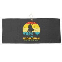 The Dadalorian This Is The Way Funny Dad Movie Spoof Large Microfiber Waffle Golf Towel