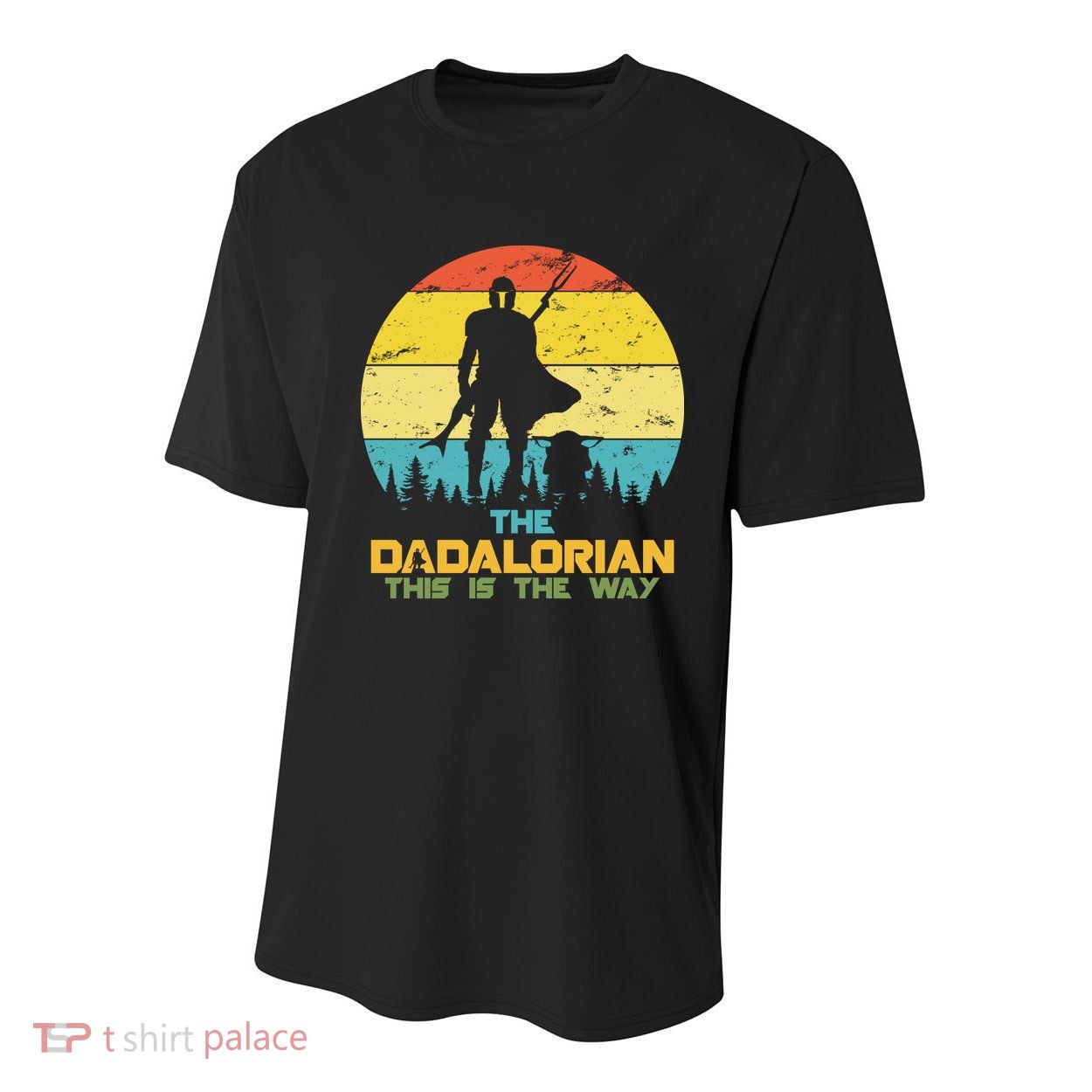 The Dadalorian This Is The Way Funny Dad Movie Spoof Youth Performance Sprint T-Shirt