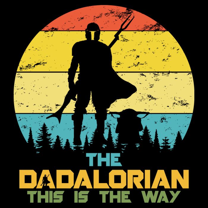The Dadalorian This Is The Way Funny Dad Movie Spoof Youth Performance Sprint T-Shirt