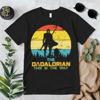 The Dadalorian This Is The Way Funny Dad Movie Spoof Premium T-Shirt