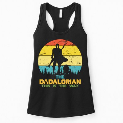 The Dadalorian This Is The Way Funny Dad Movie Spoof Womens Tank Top