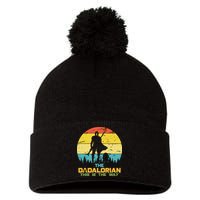 The Dadalorian This Is The Way Funny Dad Movie Spoof Pom Pom 12in Knit Beanie