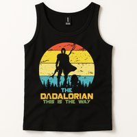 The Dadalorian This Is The Way Funny Dad Movie Spoof Tank Top