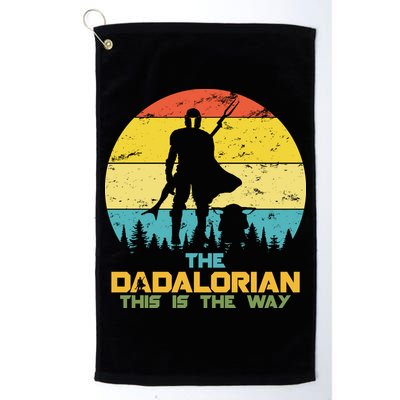 The Dadalorian This Is The Way Funny Dad Movie Spoof Golf Towel