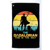 The Dadalorian This Is The Way Funny Dad Movie Spoof Golf Towel