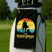 The Dadalorian This Is The Way Funny Dad Movie Spoof Golf Towel