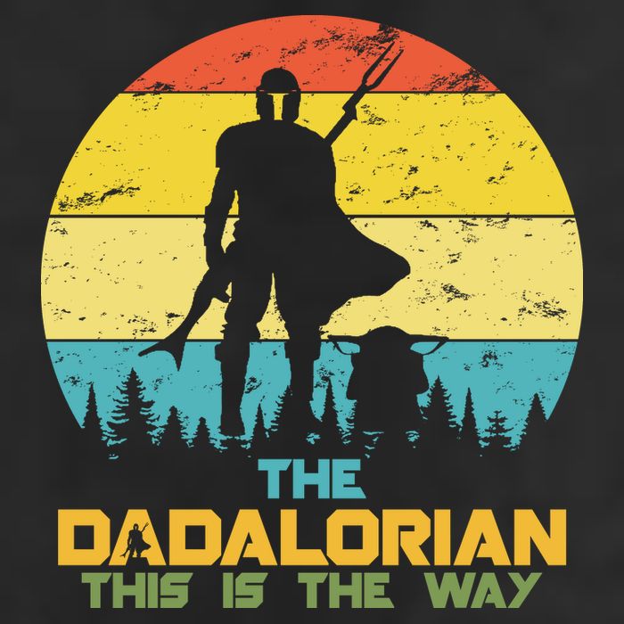 The Dadalorian This Is The Way Funny Dad Movie Spoof Microfiber Hand Towel