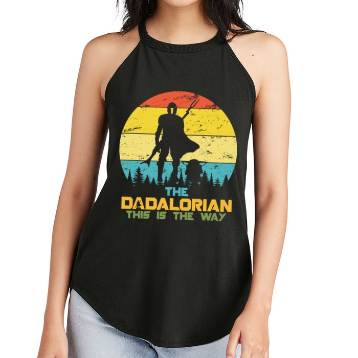 The Dadalorian This Is The Way Funny Dad Movie Spoof Women's Perfect Tri Rocker Tank