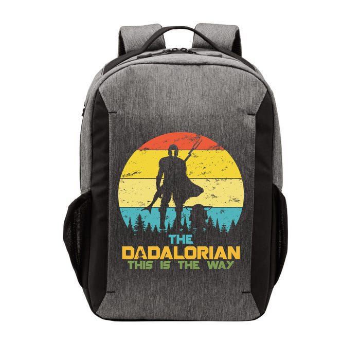 The Dadalorian This Is The Way Funny Dad Movie Spoof Vector Backpack