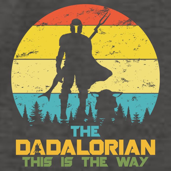 The Dadalorian This Is The Way Funny Dad Movie Spoof Vector Backpack
