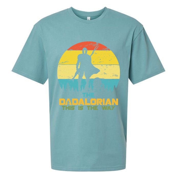 The Dadalorian This Is The Way Funny Dad Movie Spoof Sueded Cloud Jersey T-Shirt