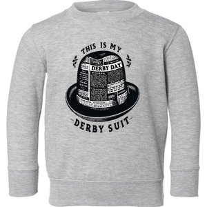 Talk Derby To Me Funny Derby Day 2024 Horse Racing Toddler Sweatshirt